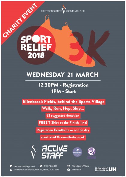 Sports Relief 3 kilometre poster