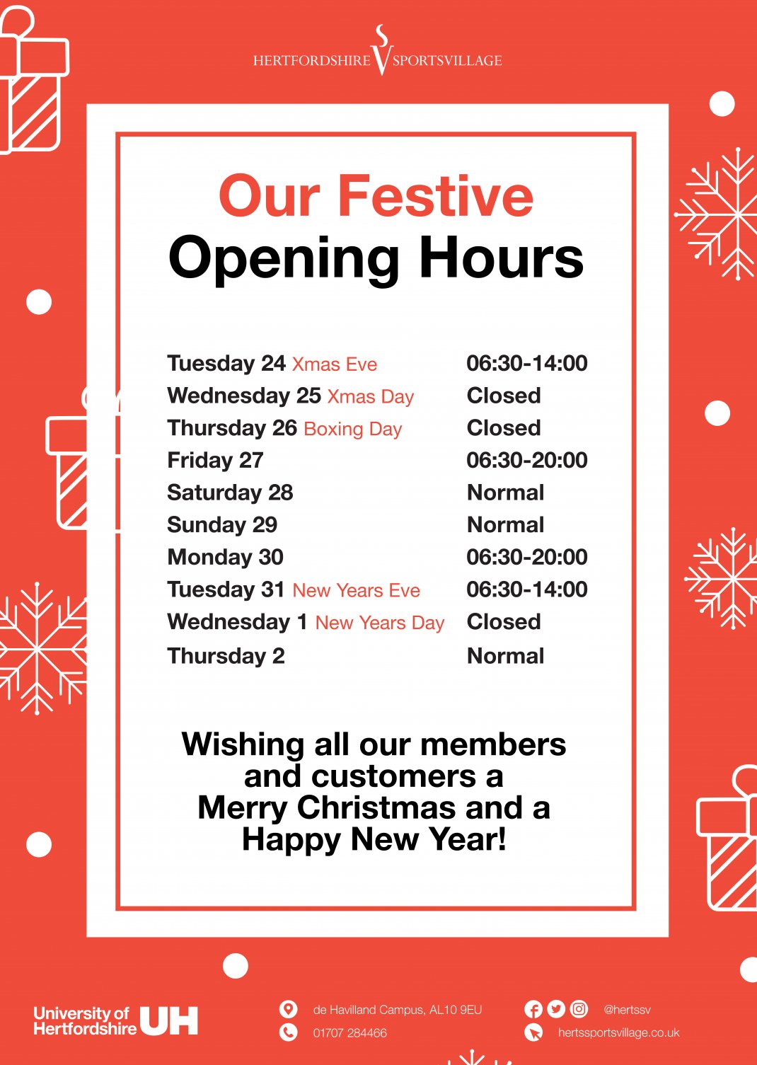 our-festive-opening-hours