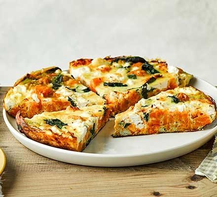 Sweet Potato, Spinach & Feta Tortilla