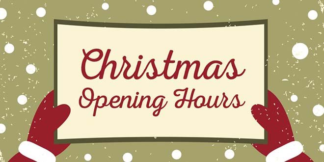 Christmas Opening Hours