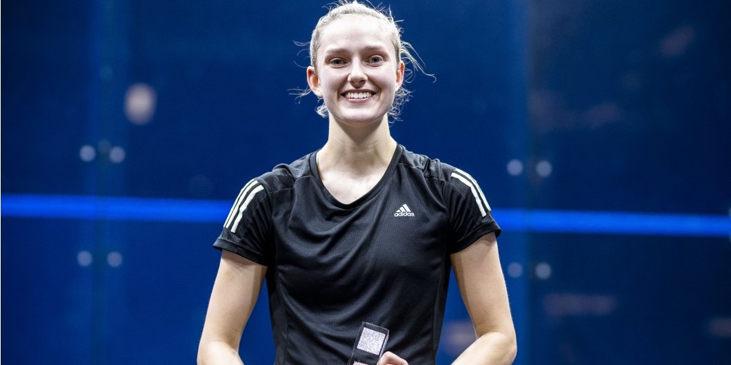 Grace after her Sportwerk Women's Open victory