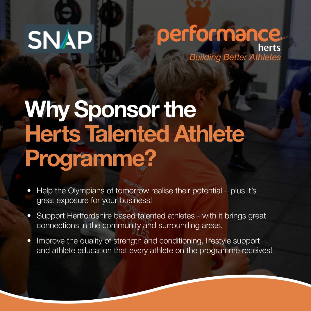 Why sponsor our Herts Talented Athlete Programme?
