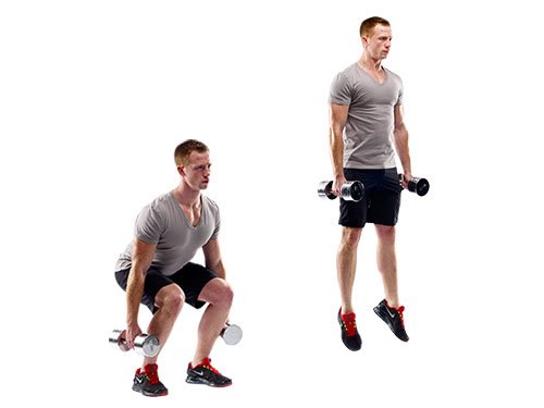 DB Squat Jump